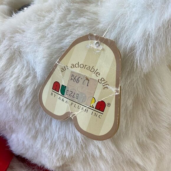 NWT Vtg White Teddy Bear 28" Aurora Huggy Large Jumbo Plush Stuffed Animal - Picture 4 of 7